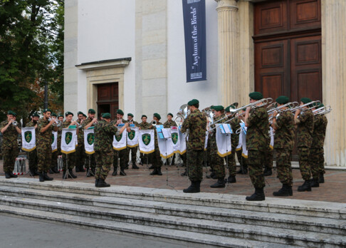 Militärspiel Logistikbrigade 1 am World Band Festival Luzern