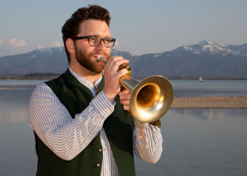 Sebastian Höglauer, Flügelhornist der Egerländer Musikanten